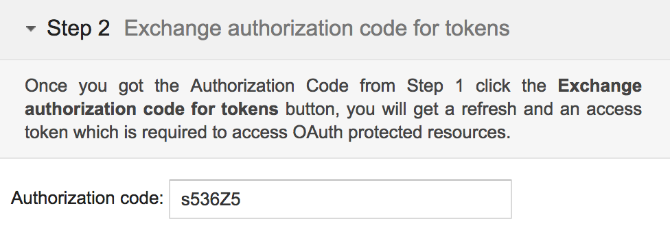 Browser address bar showing OAuth authorization code